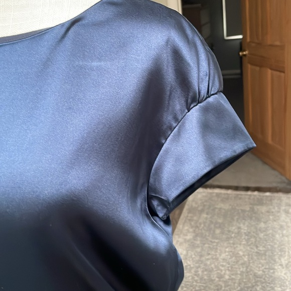 Vince silk blouse in blue - Picture 2 of 6